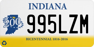 IN license plate 995LZM