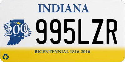 IN license plate 995LZR