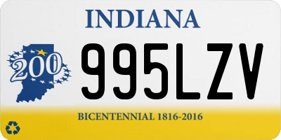 IN license plate 995LZV