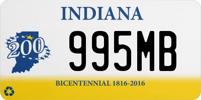 IN license plate 995MB