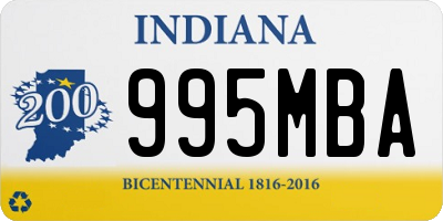 IN license plate 995MBA