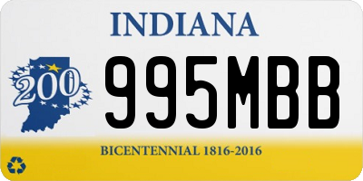 IN license plate 995MBB