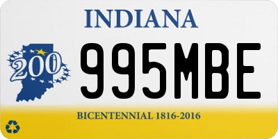 IN license plate 995MBE