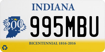 IN license plate 995MBU