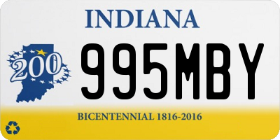 IN license plate 995MBY