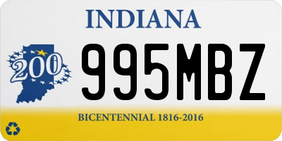 IN license plate 995MBZ