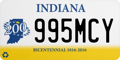 IN license plate 995MCY