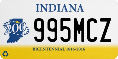 IN license plate 995MCZ