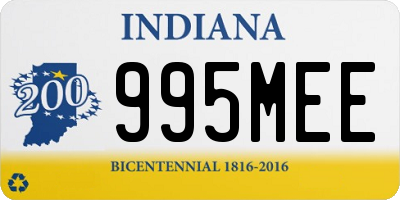 IN license plate 995MEE