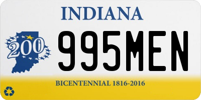 IN license plate 995MEN