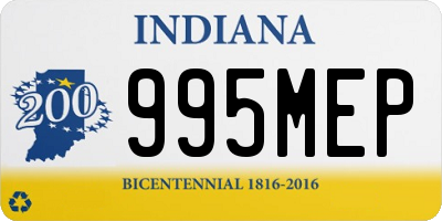 IN license plate 995MEP