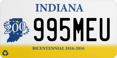 IN license plate 995MEU