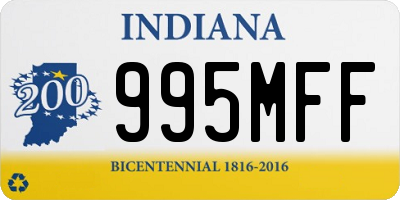 IN license plate 995MFF