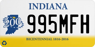 IN license plate 995MFH