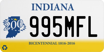 IN license plate 995MFL