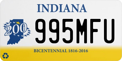 IN license plate 995MFU