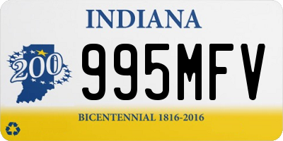 IN license plate 995MFV