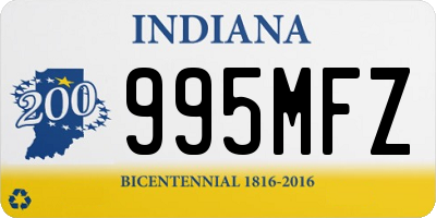 IN license plate 995MFZ