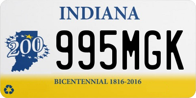 IN license plate 995MGK