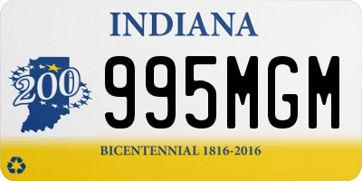IN license plate 995MGM