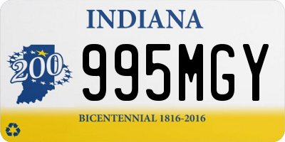 IN license plate 995MGY