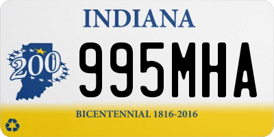 IN license plate 995MHA