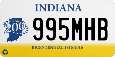 IN license plate 995MHB