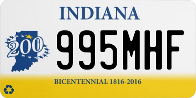 IN license plate 995MHF