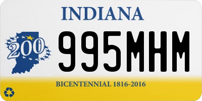 IN license plate 995MHM