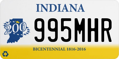 IN license plate 995MHR