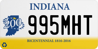 IN license plate 995MHT