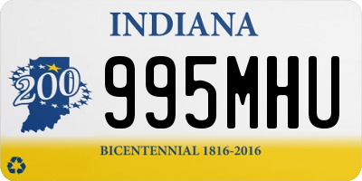 IN license plate 995MHU