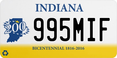 IN license plate 995MIF