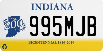 IN license plate 995MJB