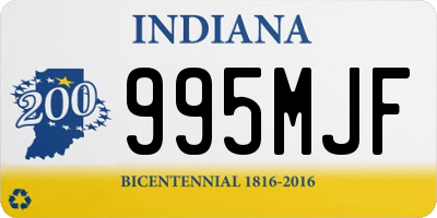 IN license plate 995MJF