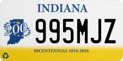 IN license plate 995MJZ