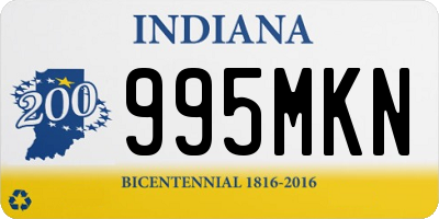 IN license plate 995MKN