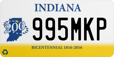 IN license plate 995MKP