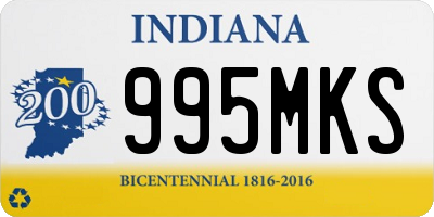 IN license plate 995MKS