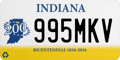 IN license plate 995MKV