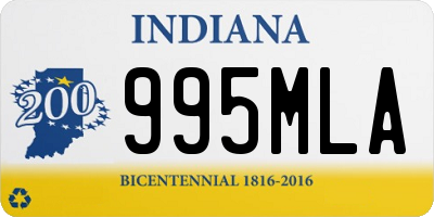 IN license plate 995MLA