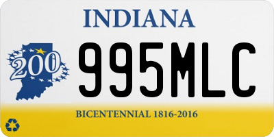 IN license plate 995MLC