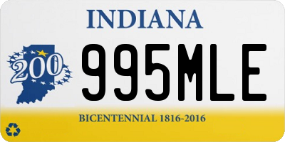 IN license plate 995MLE