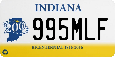 IN license plate 995MLF