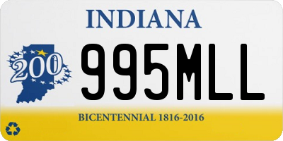 IN license plate 995MLL