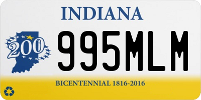 IN license plate 995MLM