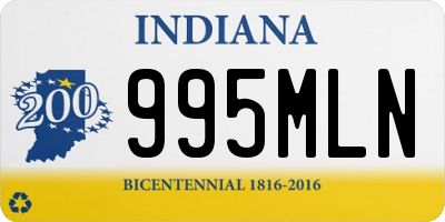 IN license plate 995MLN