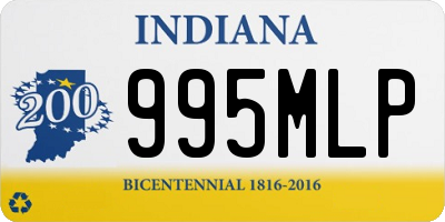 IN license plate 995MLP