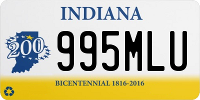 IN license plate 995MLU