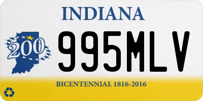 IN license plate 995MLV